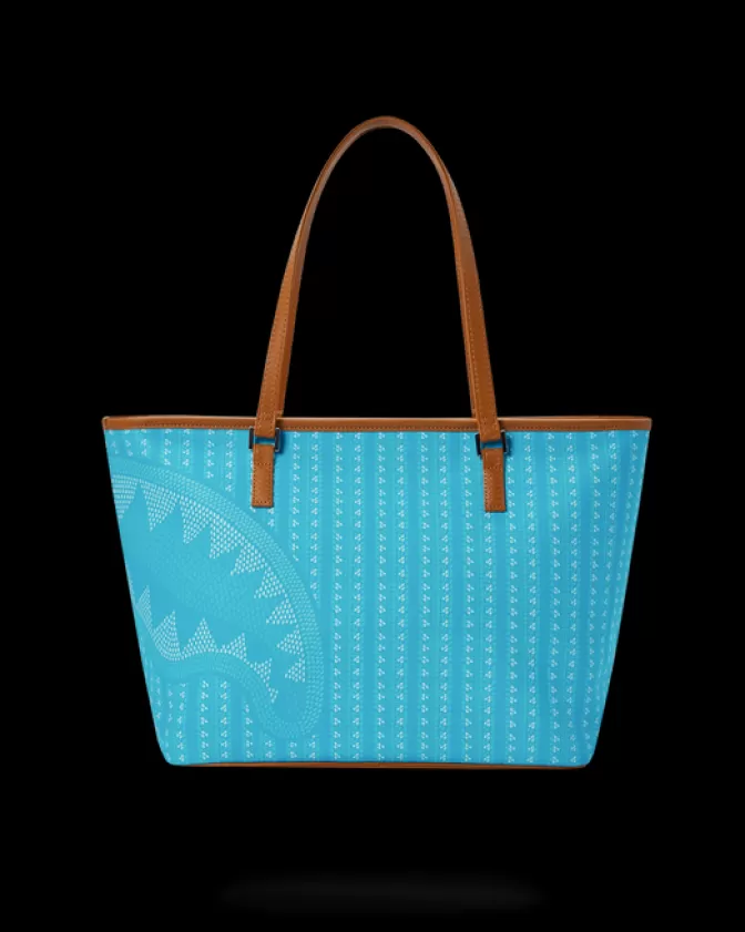 Sprayground Borsa Turchese con Catene Brillanti - Zaino Moda Unisex per Accessori Essenziali