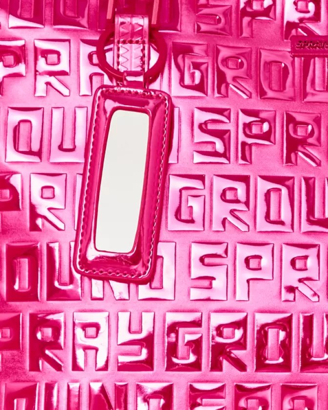 Borse Sprayground Collezione Infiniti - Tote in Tela con Diamantini Rosa | Design Esclusivo per Moda Stradale