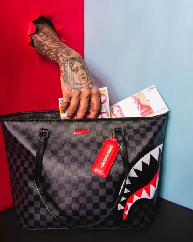 Sprayground Borsa Tote Italia - Stilosa e Pratica con Scomparti Organizzati