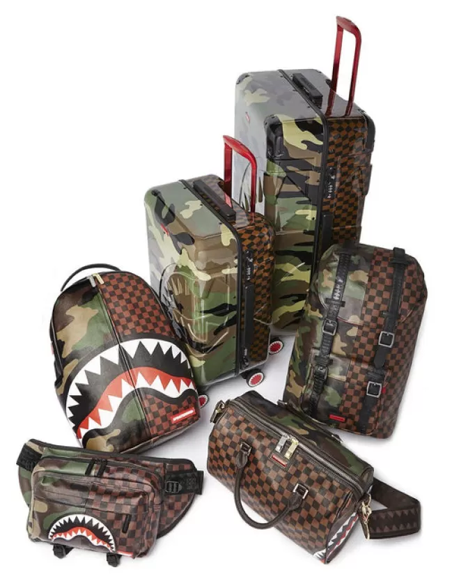 Sprayground Zaino Tascabile Urbano - Design Jungle-Paris con Tasche Multifunzione