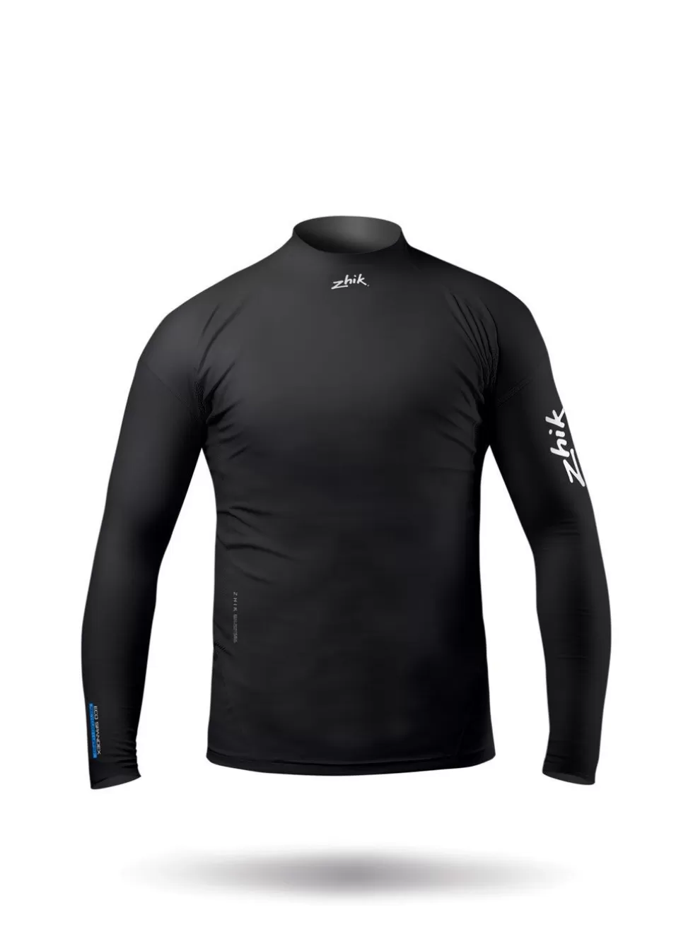 Maglia Tecnica Bambini Manica Lunga in Spandex Ecologico - Nero Stilizzato Junior