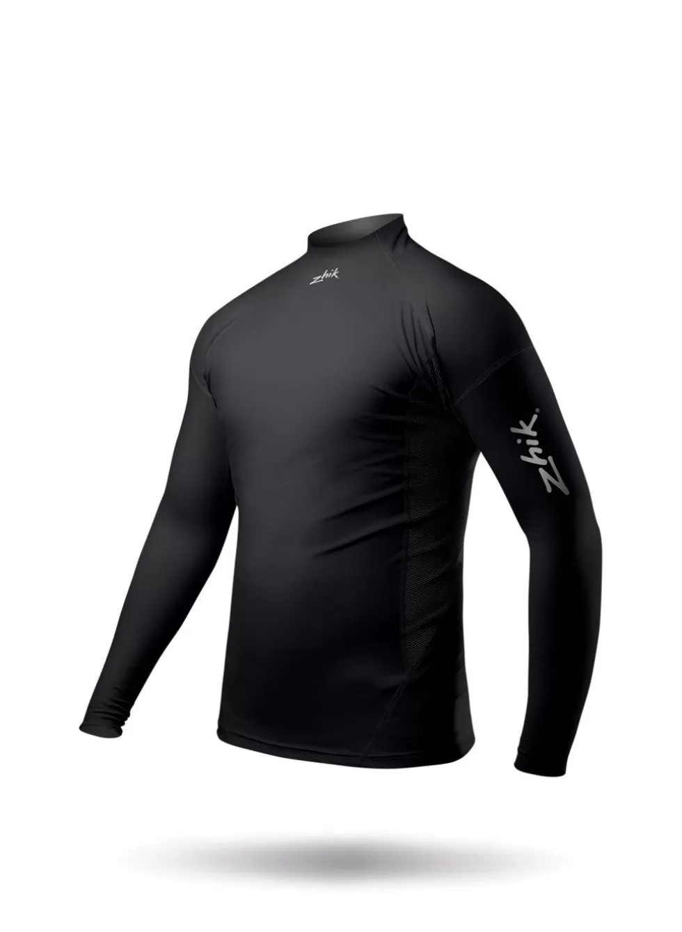 Maglia Tecnica Bambini Manica Lunga in Spandex Ecologico - Nero Stilizzato Junior