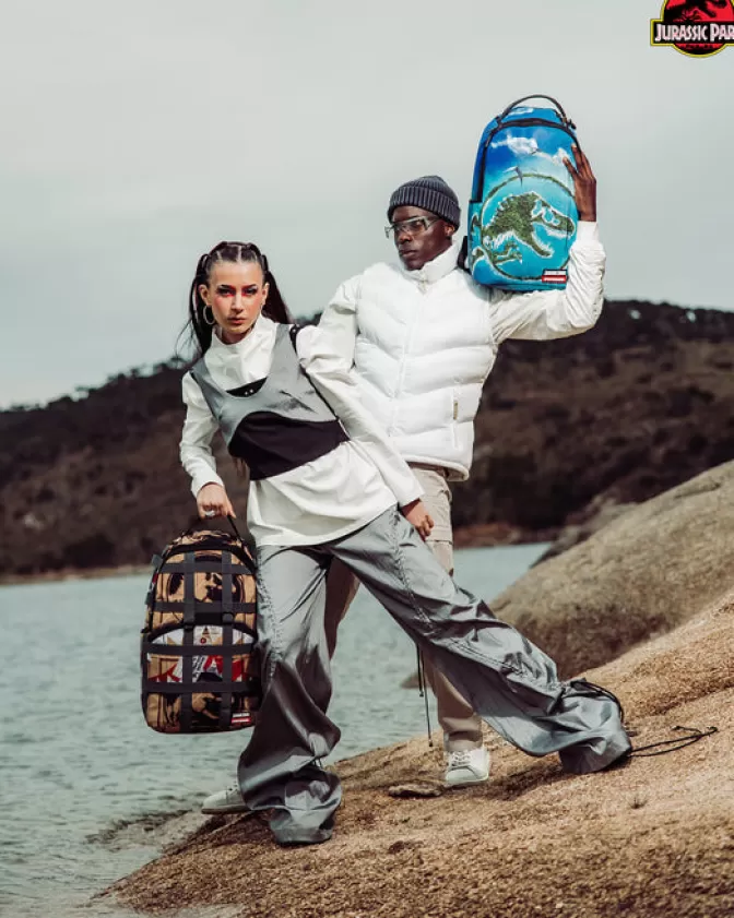 Zaino Sprayground Avventura Giurassica - Modello DLXV Design Esclusivo per Trasporto Sicuro e Stile Unico