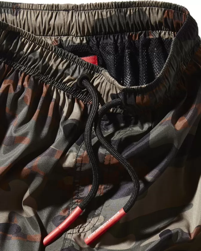 Sprayground - Pantaloncini da Mare per Ragazzi con Stampa Mimetica a Quadri - Costume da Bagno Estivo Junior