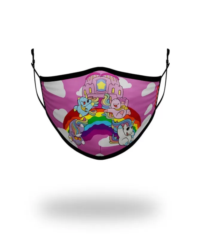 Mascherine Sprayground Junior: Modello Adattabile Arcobaleno Scattante per Viso