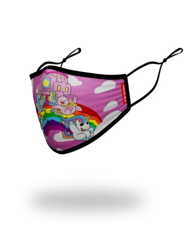 Mascherine Sprayground Junior: Modello Adattabile Arcobaleno Scattante per Viso