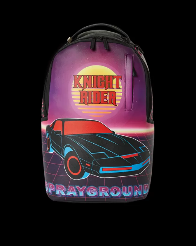 Sprayground Zaino Edizione Speciale KITT - Knight Rider Design con Squalo Laser Futuristico