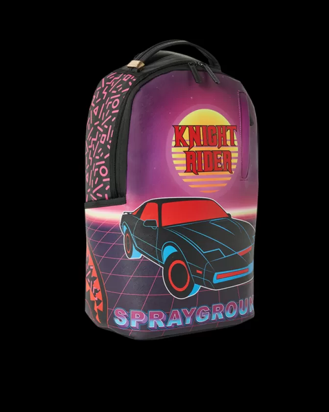 Sprayground Zaino Edizione Speciale KITT - Knight Rider Design con Squalo Laser Futuristico