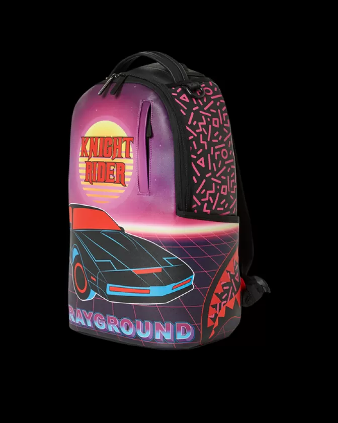 Sprayground Zaino Edizione Speciale KITT - Knight Rider Design con Squalo Laser Futuristico