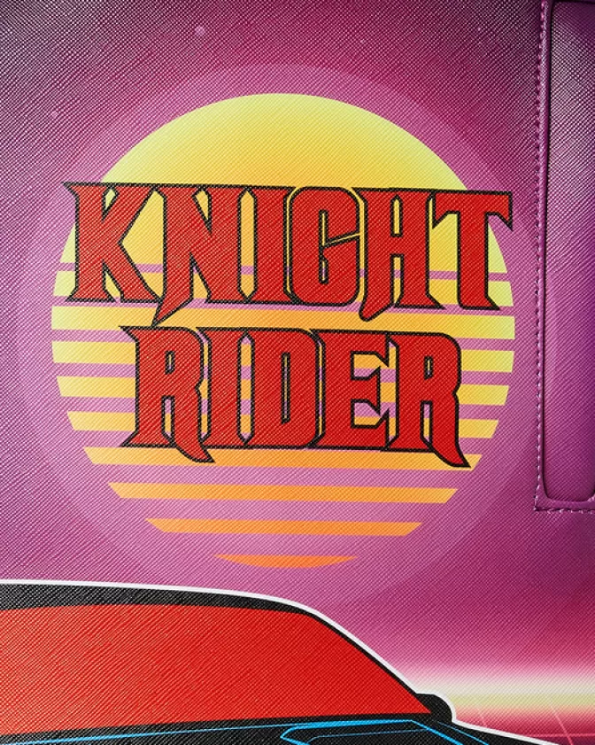 Sprayground Zaino Edizione Speciale KITT - Knight Rider Design con Squalo Laser Futuristico