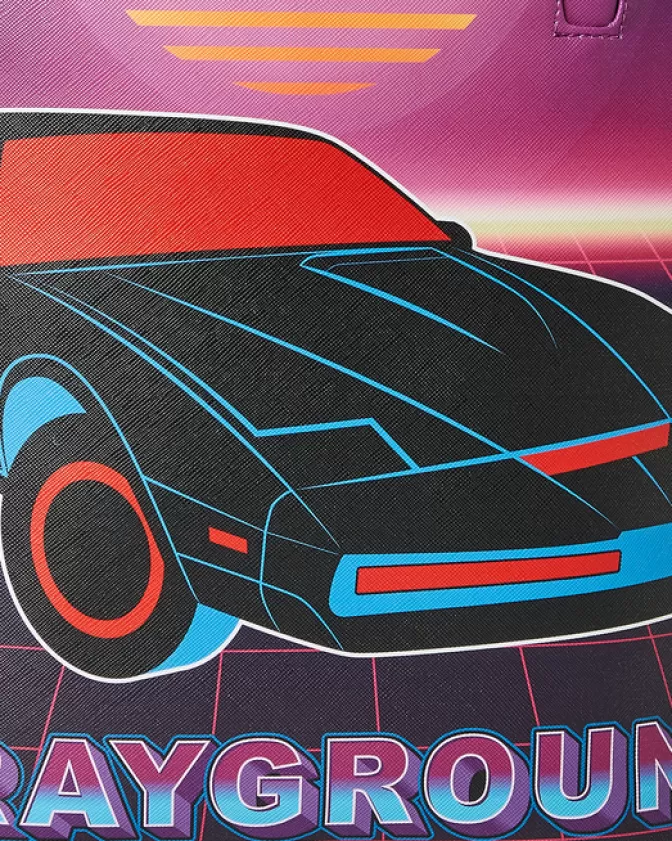 Sprayground Zaino Edizione Speciale KITT - Knight Rider Design con Squalo Laser Futuristico