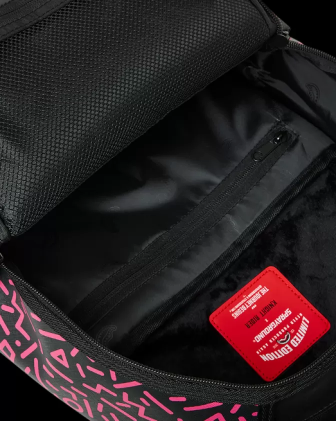Sprayground Zaino Edizione Speciale KITT - Knight Rider Design con Squalo Laser Futuristico
