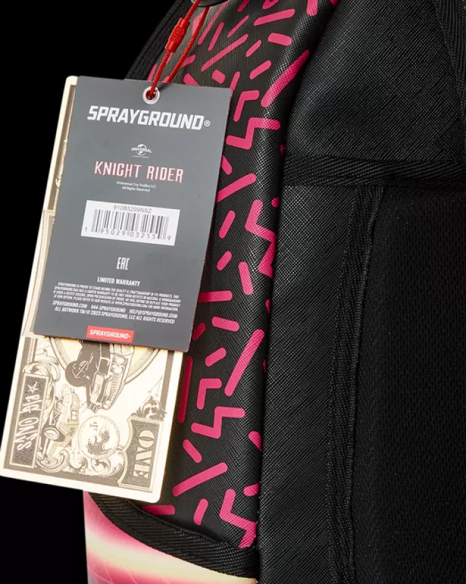 Sprayground Zaino Edizione Speciale KITT - Knight Rider Design con Squalo Laser Futuristico