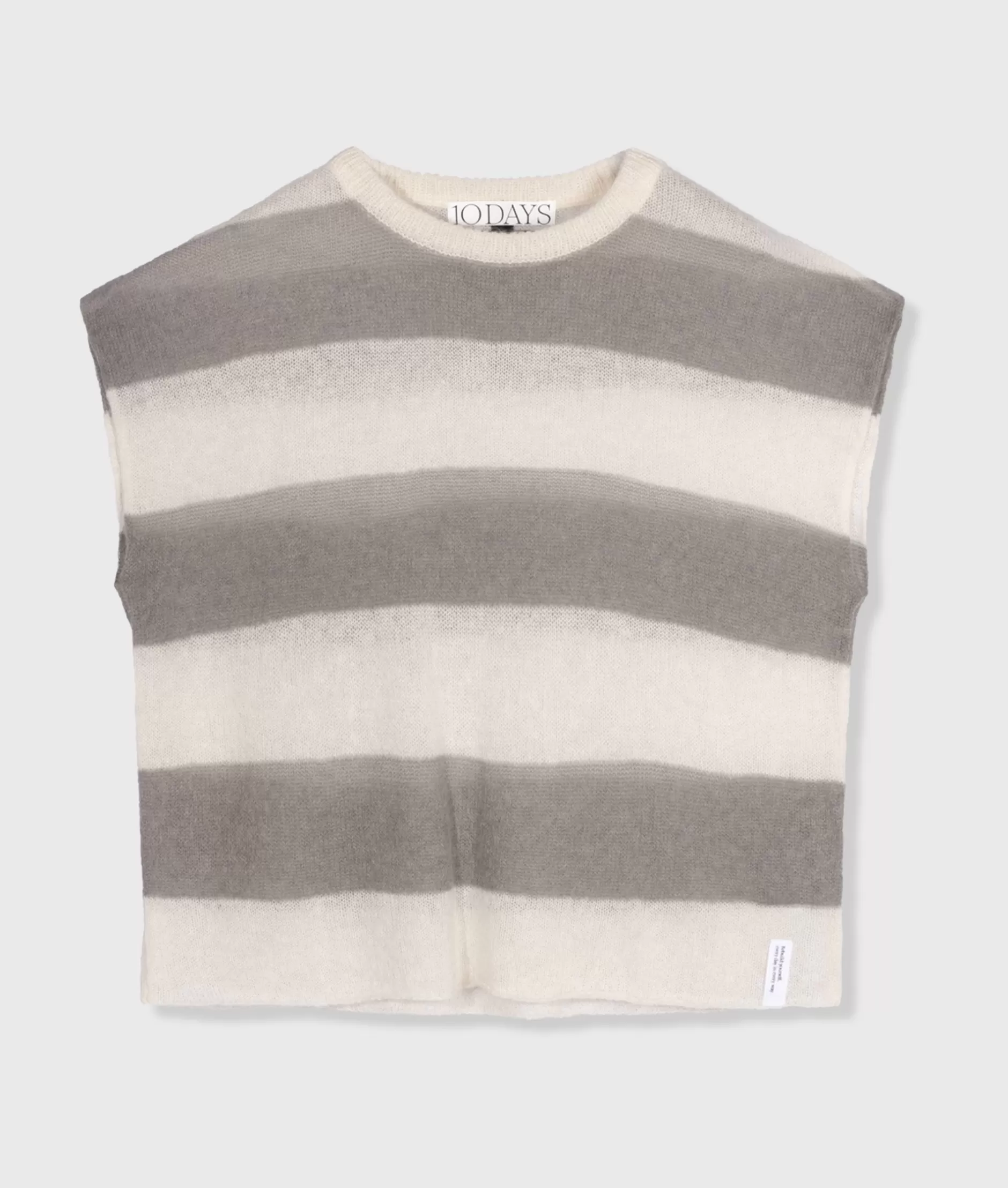 Maglione Donna con Righe Moderne - Giacca a Maglia Stile Casual per Autunno-Inverno 2023 (Collezione 10DAYS)