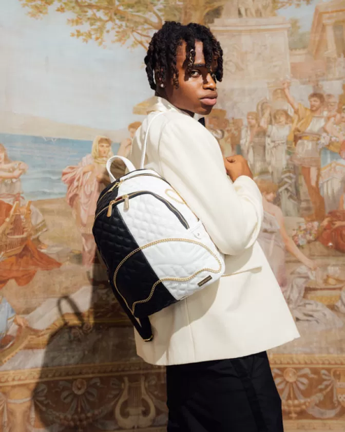 Zaini Sprayground Limited Edition - Design Selvaggio con Doppia Trapuntatura e Motivo Squalo per Stile Urbano Audace