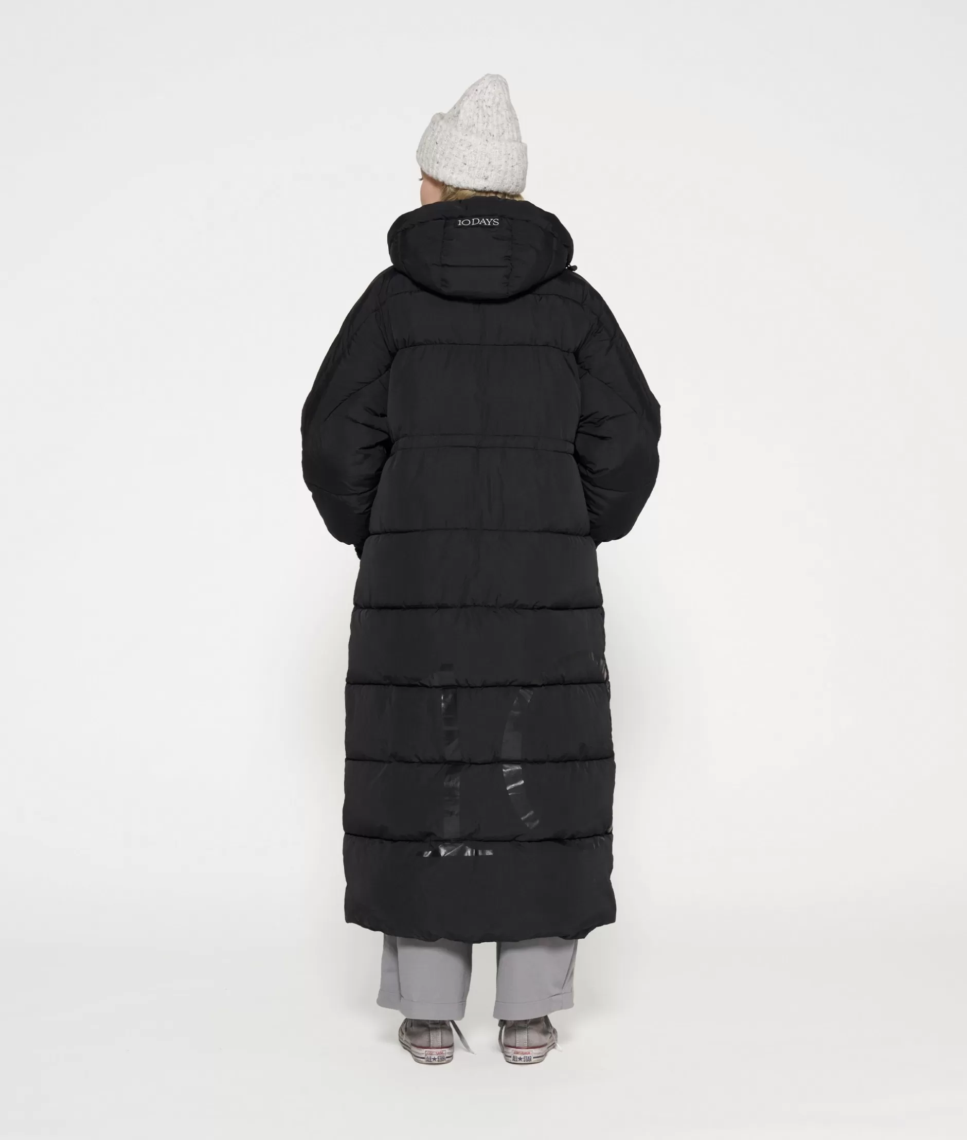 Donna 10 Giorni - Giacca Imbottita Lunga per Inverno 2024, Cappuccio Regolabile e Design Elegante, Calda e Impermeabile per Tempo Freddo