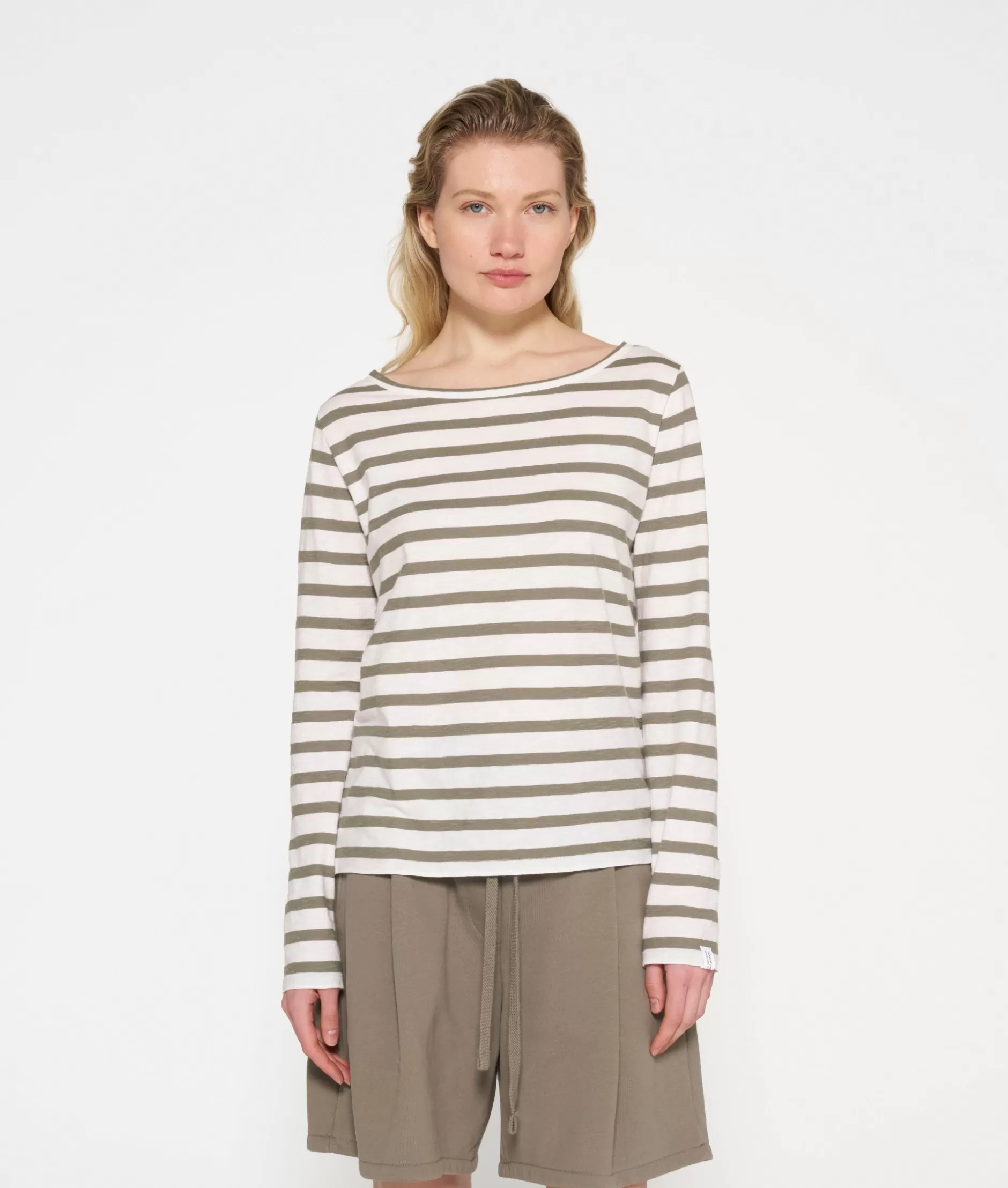 Maglietta Donna Maniche Lunghe 10DAYS - Strisce Moderne per Stile Casual Confortevole