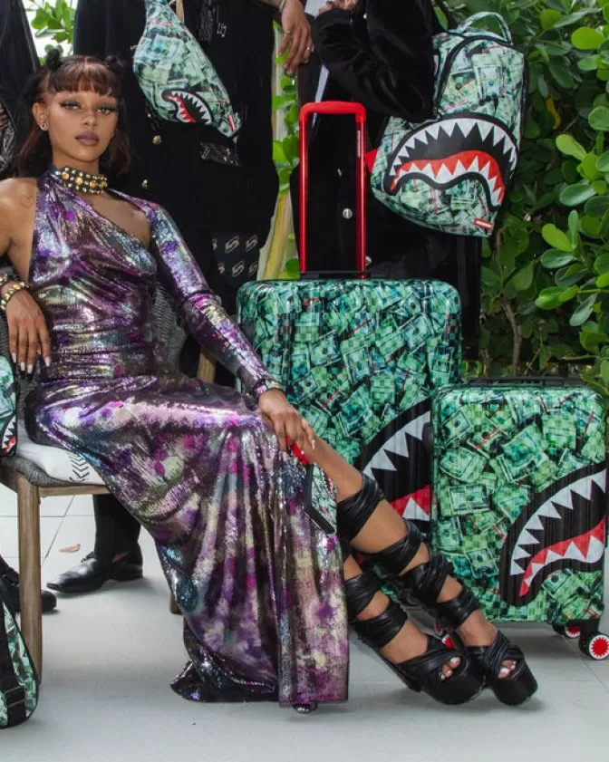 Valigia Cabina Rigida Sprayground - Edizione Limitata Sharknautics 