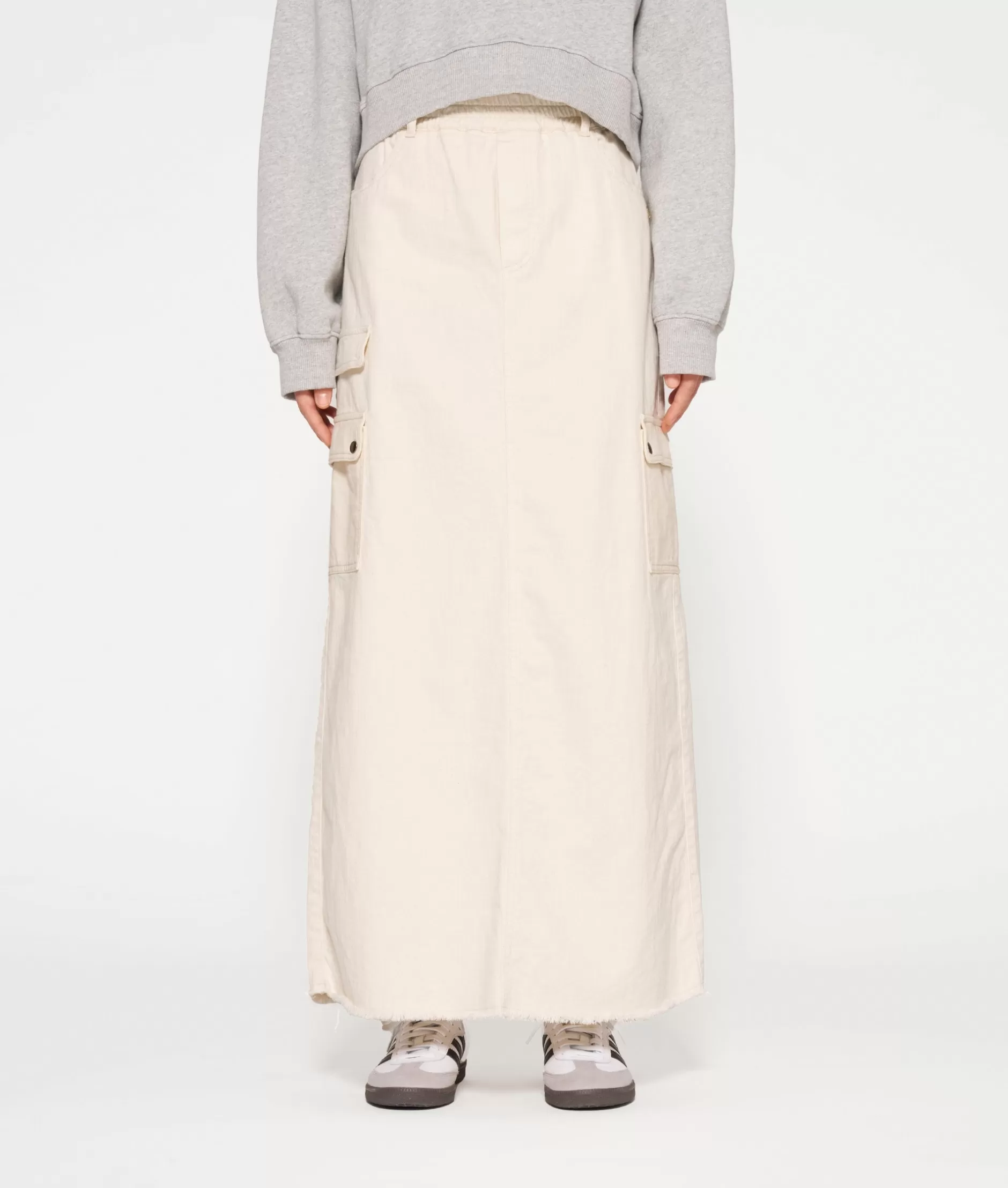 Gonna Lunga Elegante in Tessuto Twill 10-Days - Moda Femminile Confortevole