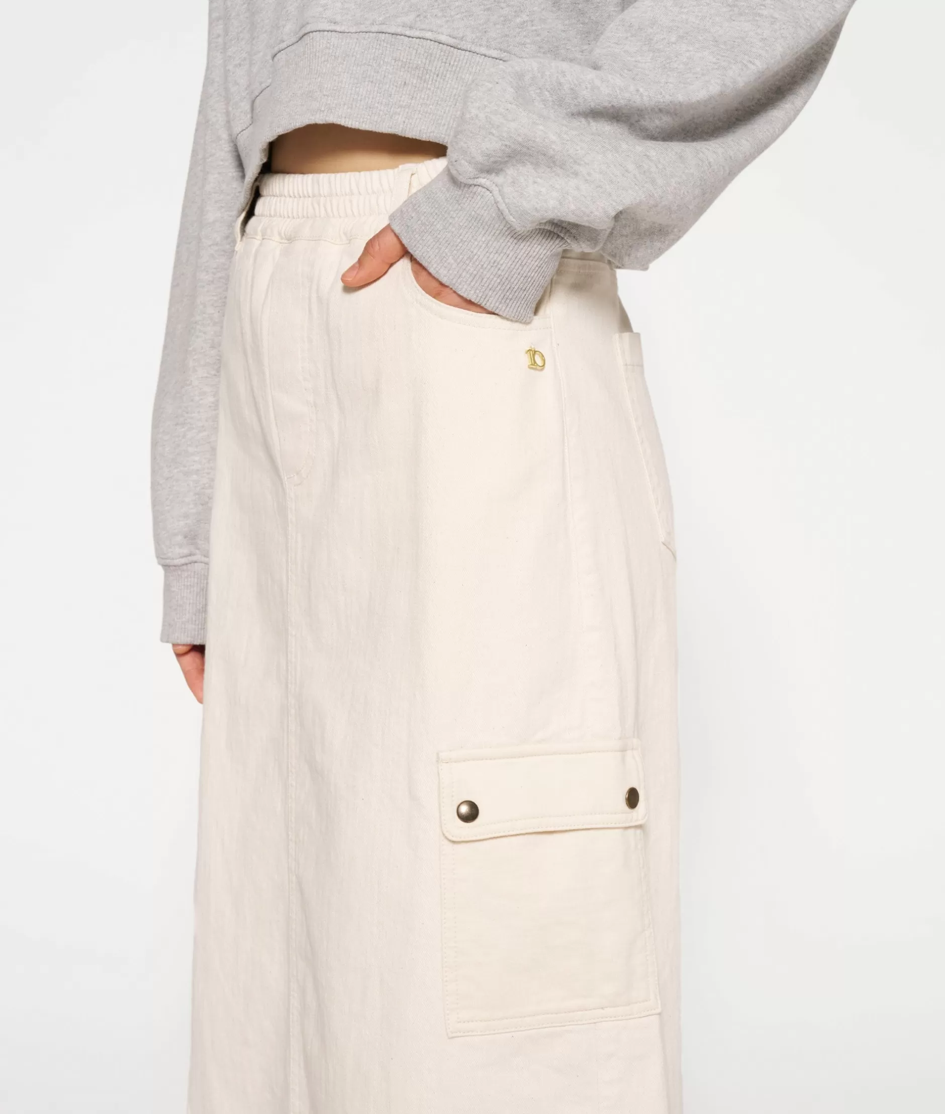 Gonna Lunga Elegante in Tessuto Twill 10-Days - Moda Femminile Confortevole