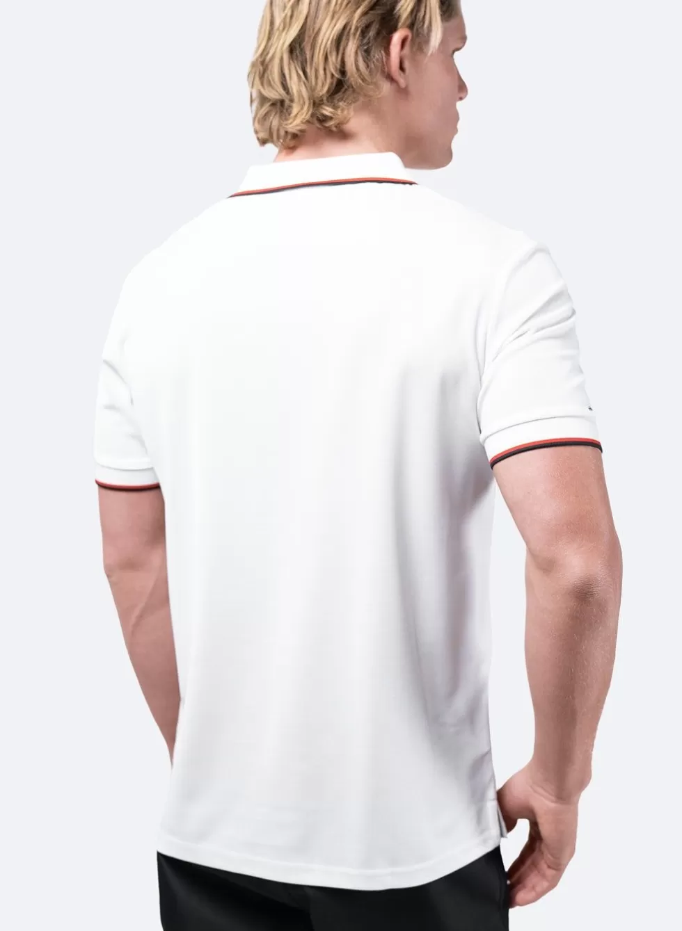 Polo Elite Uomo Bianco - Maglie Sportive Premium per Uomini con Design Essenziale 

(：