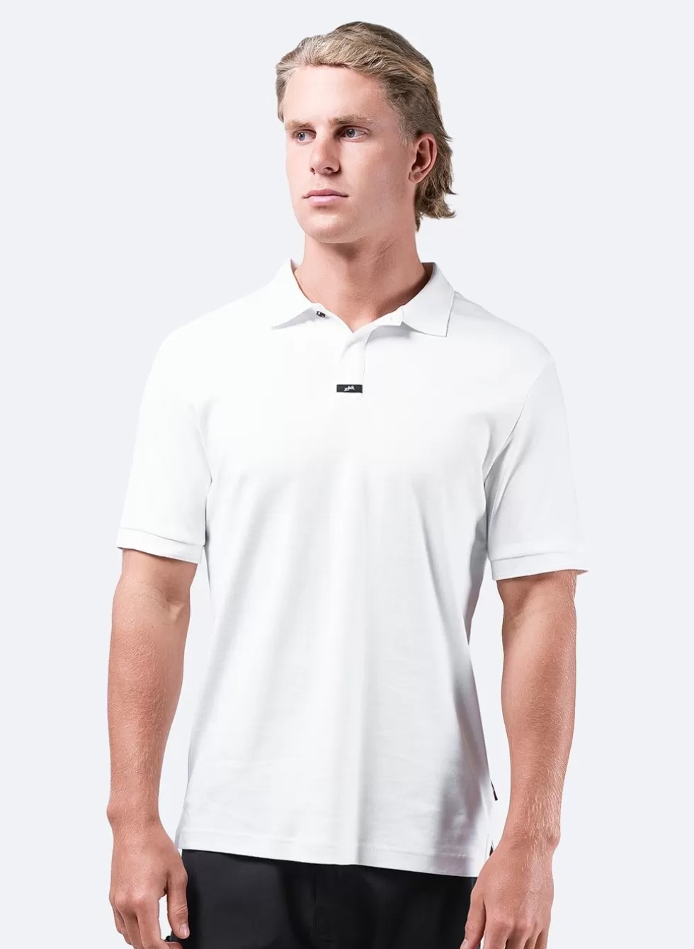 Maglia Polo Classica Uomo - Cotone Pima Premium Bianco Puro con Aderenza Perfetta