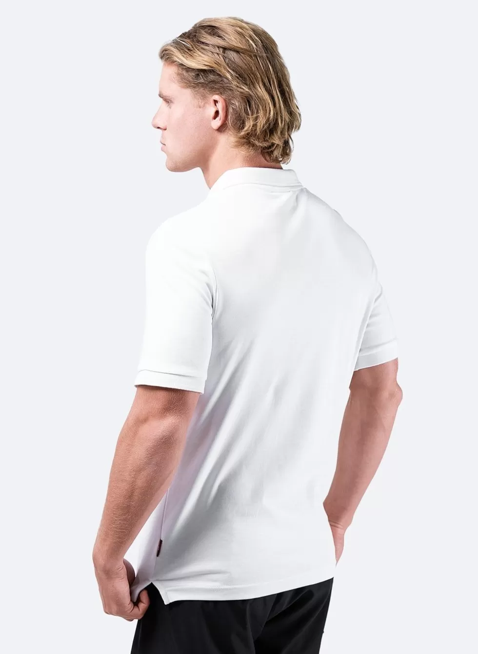Maglia Polo Classica Uomo - Cotone Pima Premium Bianco Puro con Aderenza Perfetta