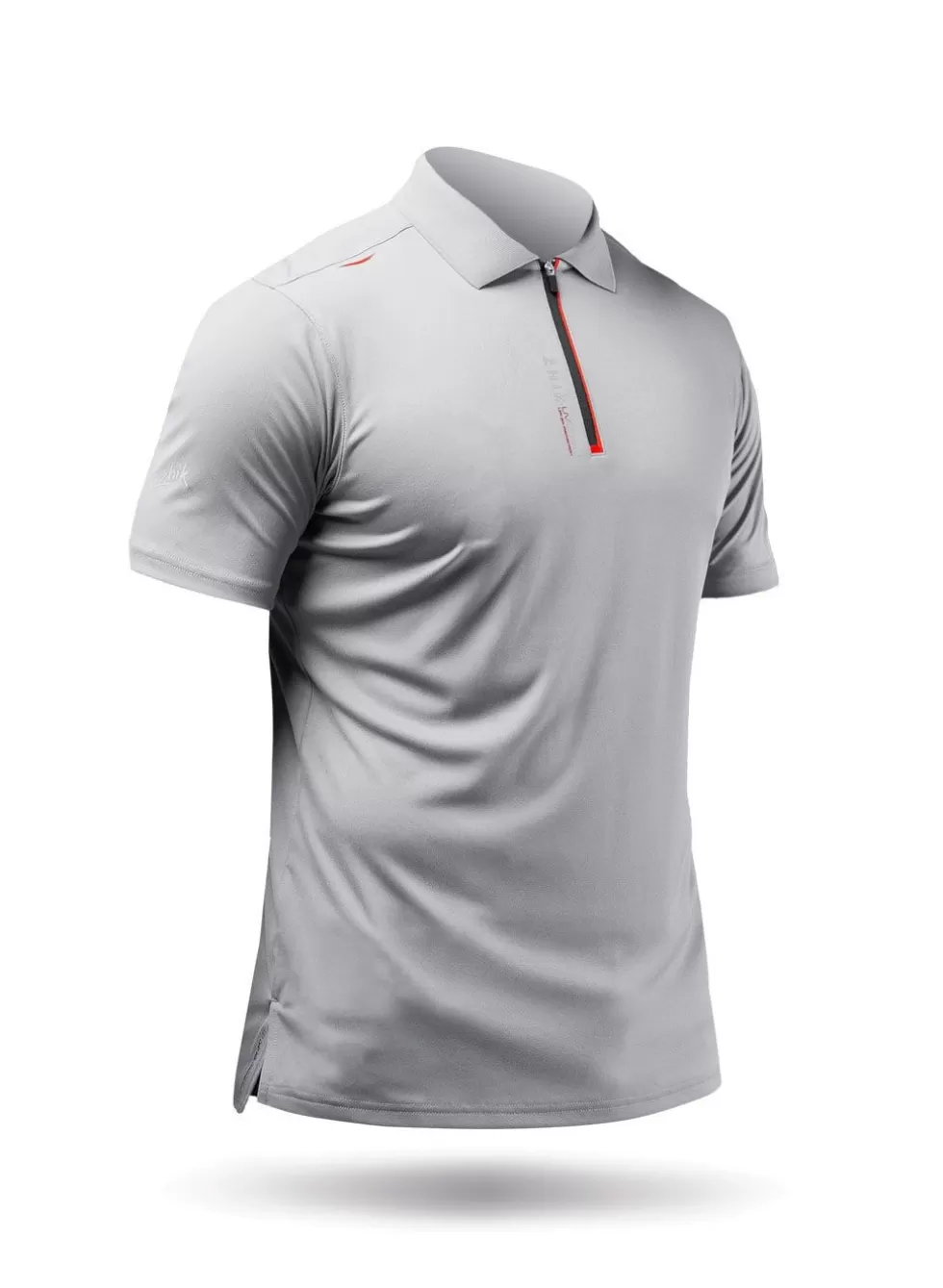 Polo Sportiva Uomo con Zip e Protezione UV - Grigio Antracite, Comfort e Stile per Attività All'aperto