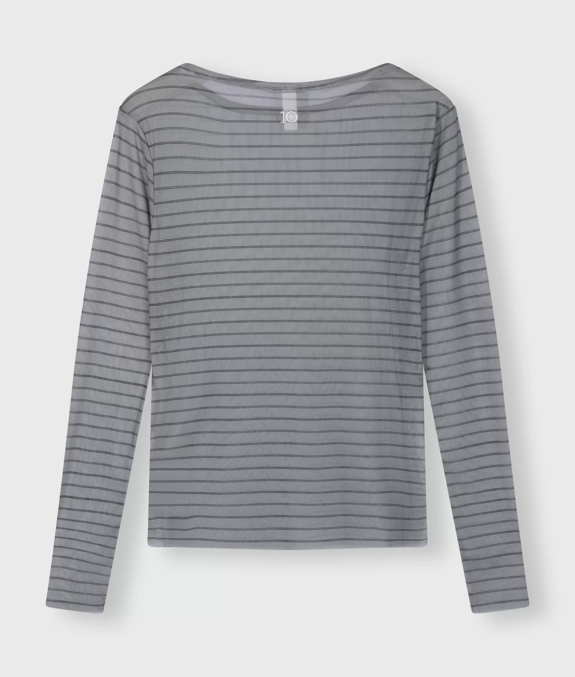 Maglia in Mesh a Maniche Lunghe con Strisce Sottili - Design Moderno 10 Giorni per Donna