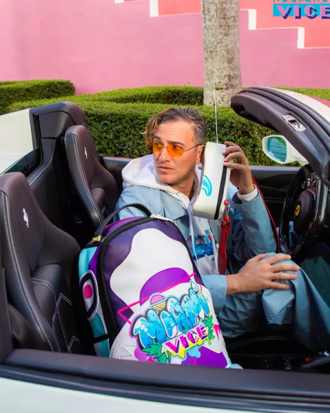 Zaino Sprayground Miami Vice - Edizione Limitata South Beach con Design Iconico (DLXV)