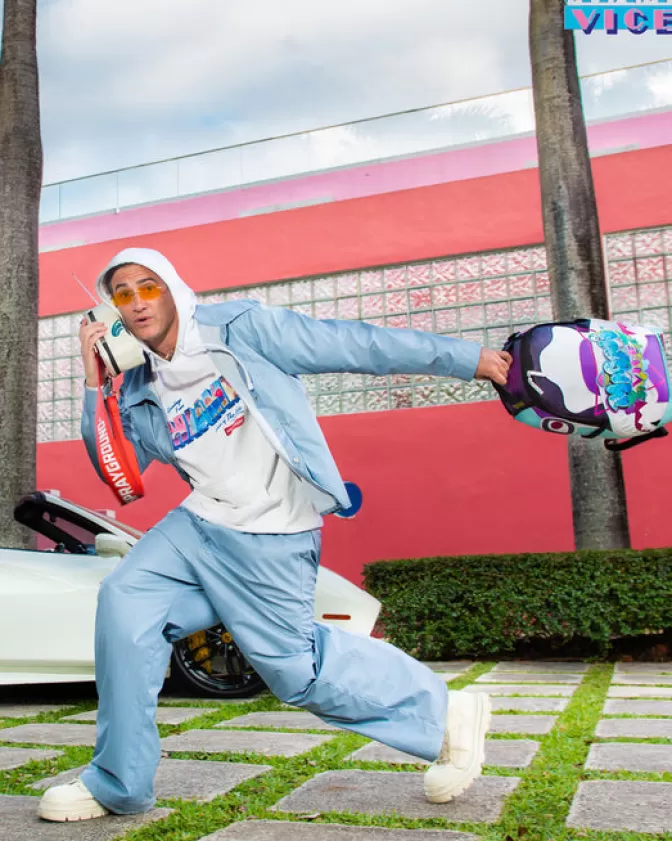 Zaino Sprayground Miami Vice - Edizione Limitata South Beach con Design Iconico (DLXV)