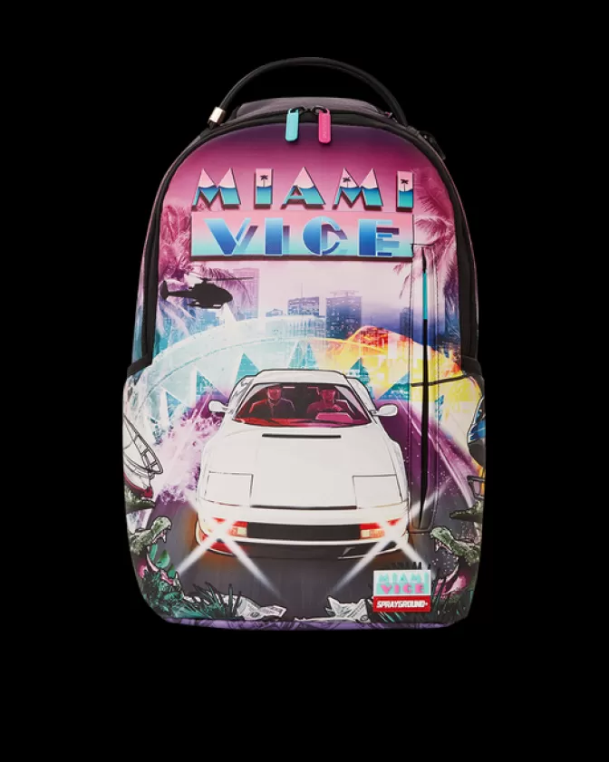 Zaino Sprayground DLXV - Ispirazione Miami Vice con design retrò anni '80 per stile urbano vibrante