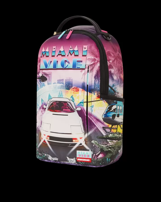 Zaino Sprayground DLXV - Ispirazione Miami Vice con design retrò anni '80 per stile urbano vibrante