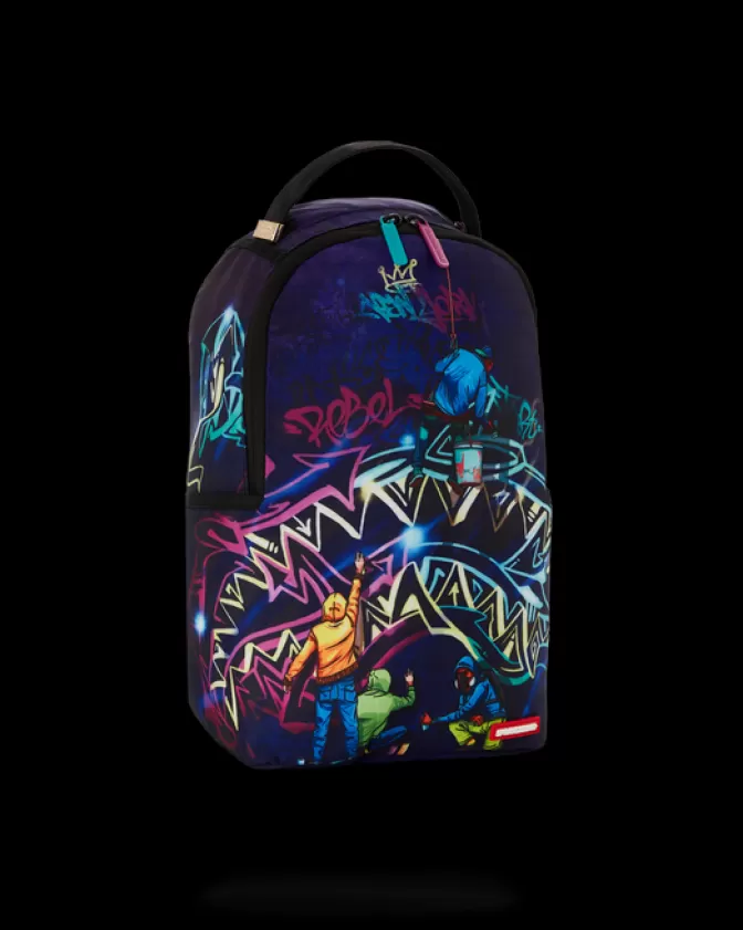 Zaini Compatti Sprayground – Edizione Street Art Notturna con Design Graffiti Esclusivo