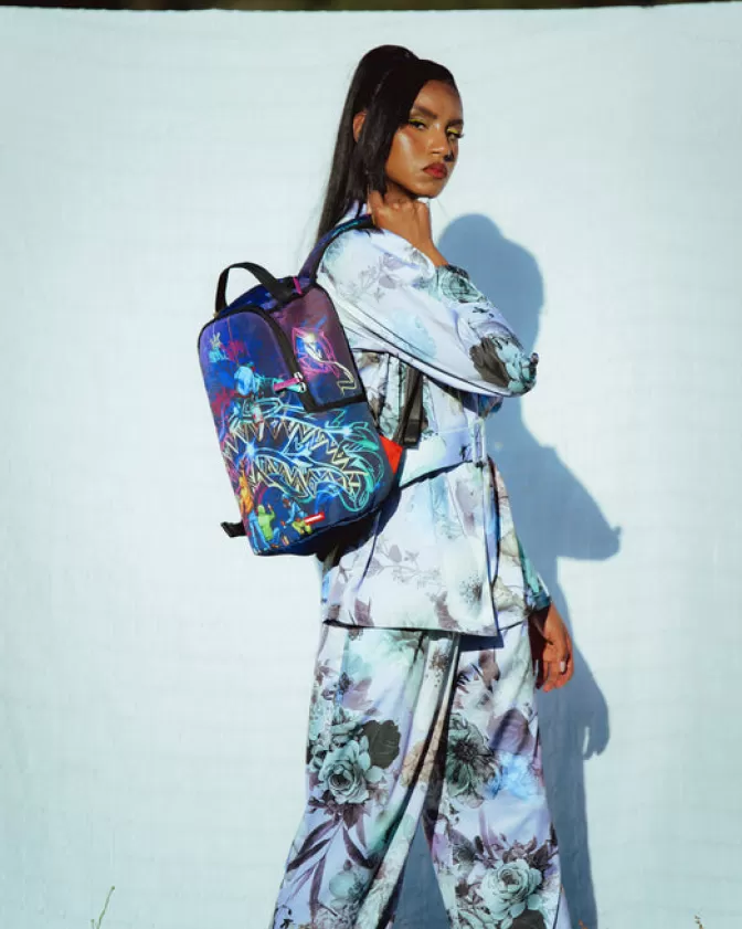 Zaini Compatti Sprayground – Edizione Street Art Notturna con Design Graffiti Esclusivo