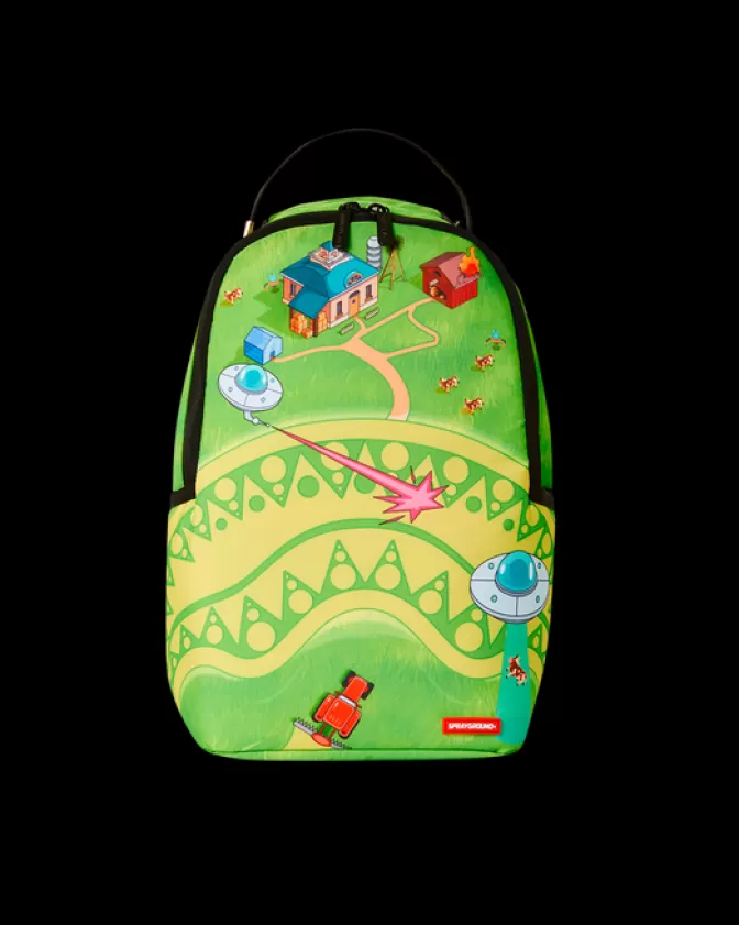 Zaini Sprayground Stile Futuristico - Zainetti Compatti con Stampa Alieni Graffiti, Design Unico Per Avventure Stravaganti (Collezione Mini Farm Extraterrestre)