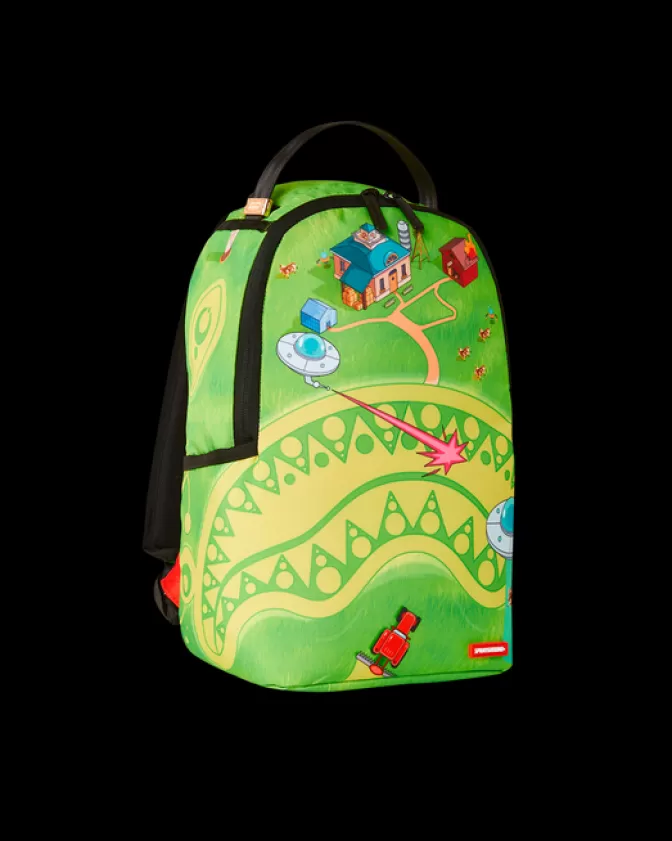 Zaini Sprayground Stile Futuristico - Zainetti Compatti con Stampa Alieni Graffiti, Design Unico Per Avventure Stravaganti (Collezione Mini Farm Extraterrestre)