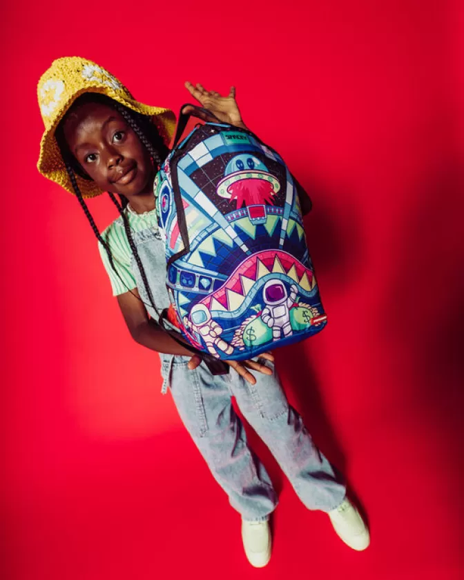 Zaini Sprayground - Mini Zaini Terra degli Astroman - Zaino Sprayground Design Unico