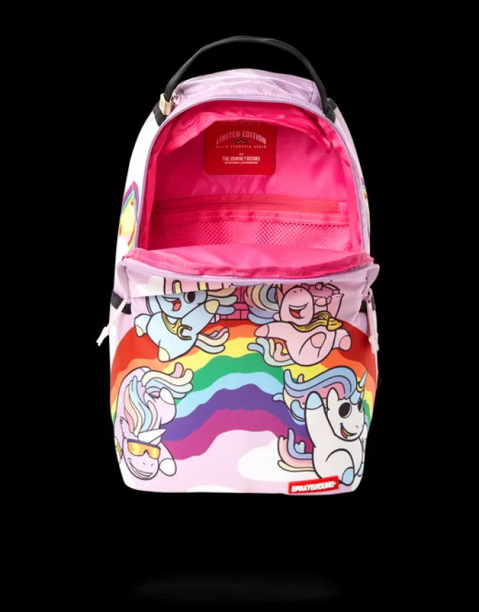 Zainetto Sprayground Compacto • Stile Unisex con Effetto Rimbalzo Arcobaleno • Borsa Tascabile Multicolor per Giovani Urbani