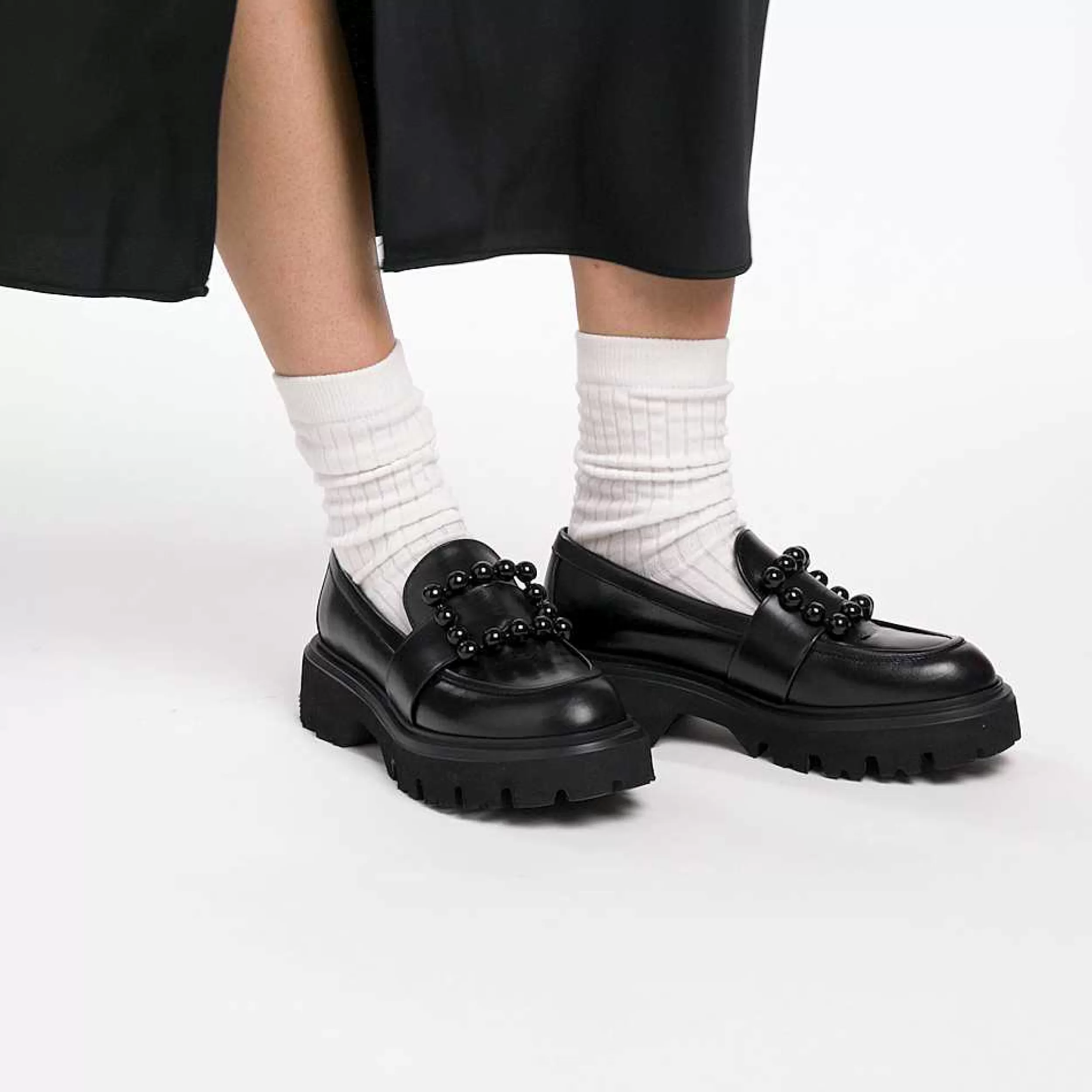 Donna Mocassini in Pelle Genuina con Finiture Premium - Scarpe Comode con Lacci e Stile Versatile per Ogni Occasione