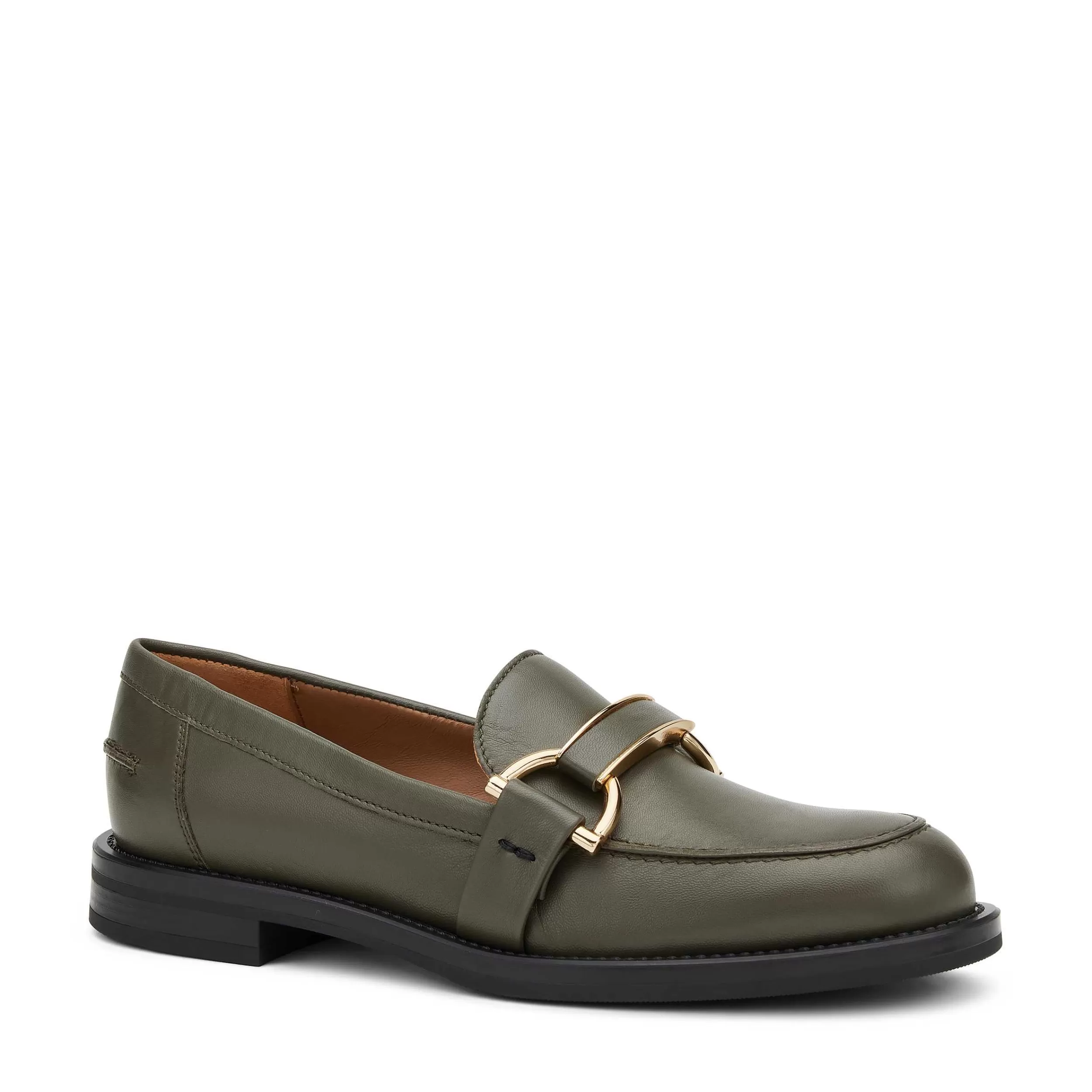 Comodi Mocassini in Pelle per Donna con Fibbia Decorativa - Scarpe con Lacci Eleganti per Stile Classico Femminile
