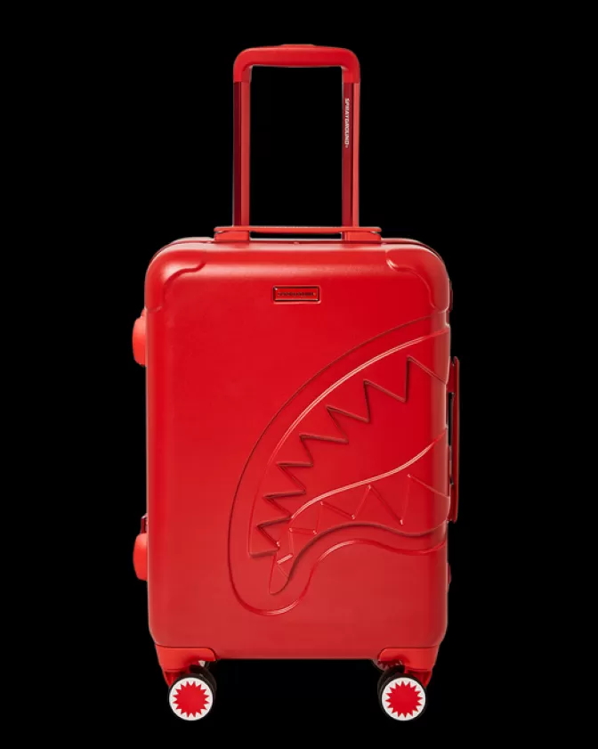 Sprayground - Valigia Cabina Rigida con Design Shark, Rosso - Prezzo Imbattibile!