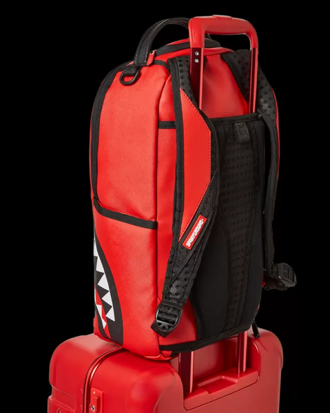 Sprayground - Valigia Cabina Rigida con Design Shark, Rosso - Prezzo Imbattibile!