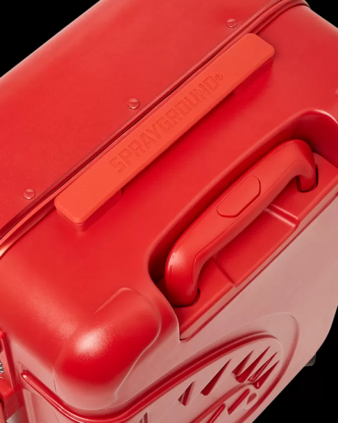 Sprayground - Valigia Cabina Rigida con Design Shark, Rosso - Prezzo Imbattibile!
