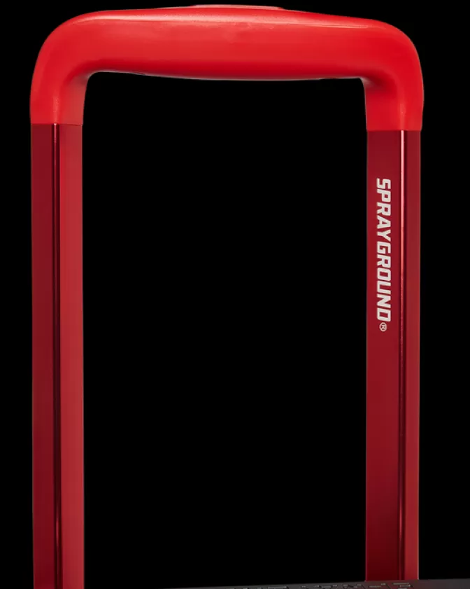 Sprayground - Valigia Cabina Rigida con Design Shark, Rosso - Prezzo Imbattibile!