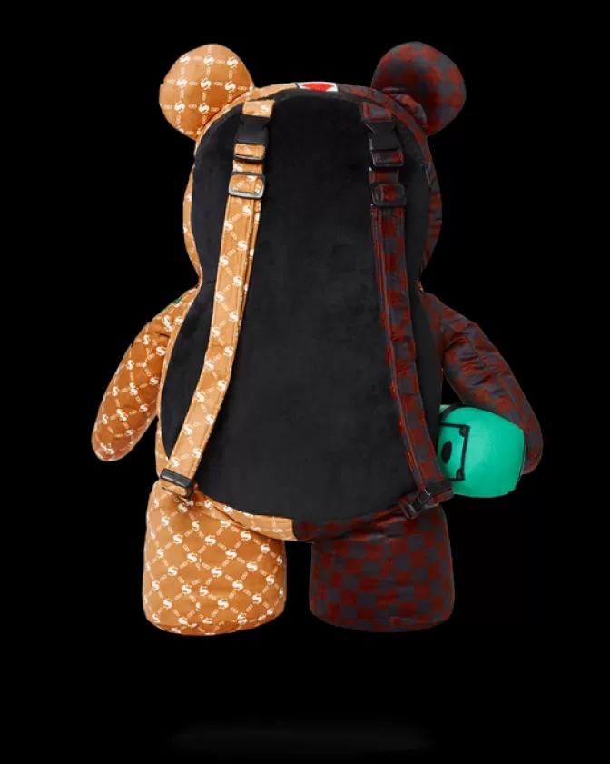 Zaino Orsacchiotto Sprayground: Stile Unico con Design Moneta e Mappa - Edizione Parigi vs Firenze per Appassionati di Moda