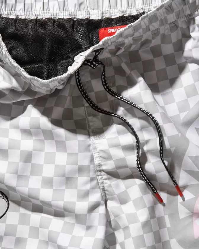 Sprayground Costumi Uomo Stampa Monete - Design Marino con Trama Valutaria per Spiaggia e Piscina