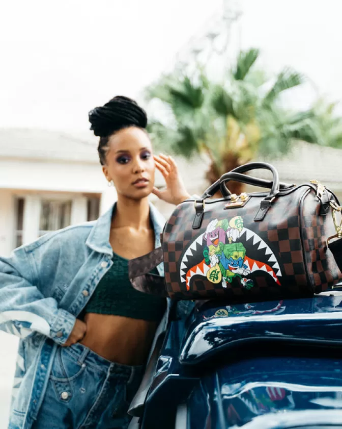 Sprayground Borse*Cacciatore di Ricchezza - Borsa da Viaggio Compatta Iconica