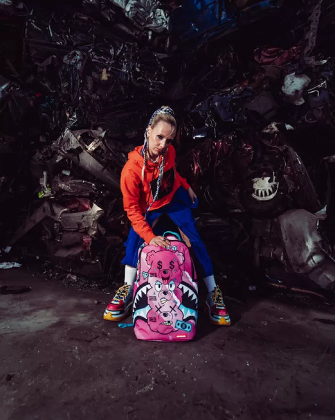 Zaino Sprayground MoneyBear - Impila e Viaggia: Design Unico con Tasche Modulari, Capienza XL per Stile Urbano