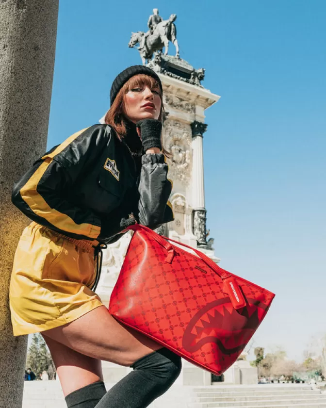 Borsa Sprayground Iconica con Stampa Moneygram e Design a Mattoni - Tote Urbana Unisex per Stile Streetwear